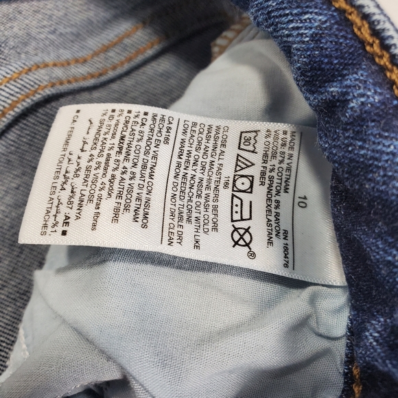 Old Navy Rockstar Womens Super Skinny Distressed Dark Blue Denim Jeans Size 10 - Picture 11 of 14